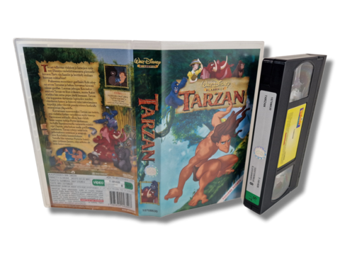 Lasten VHS -elokuva (Tarzan - Walt Disney Klassikot) S