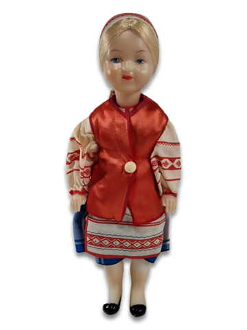 Vanha Venäläinen nukke (korkeus 29 cm)