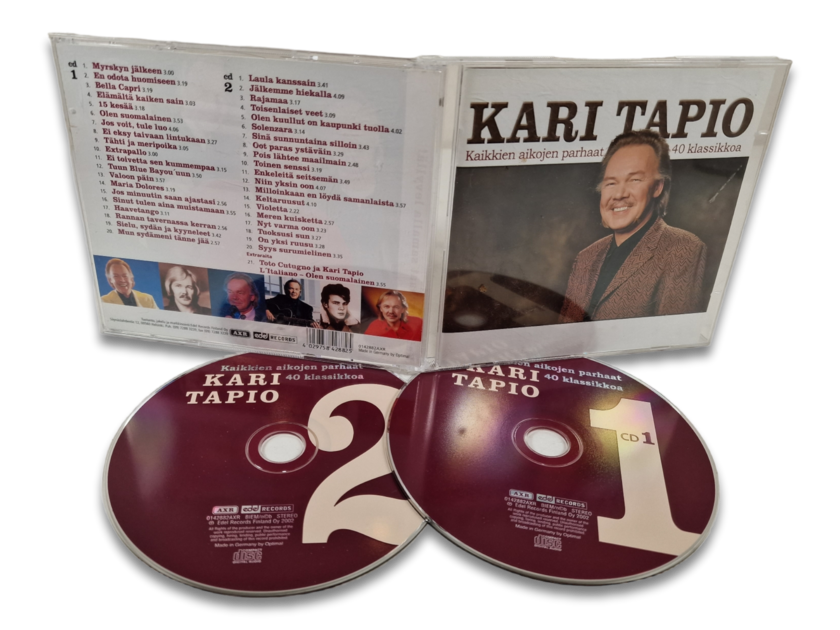CD -levy (Kari Tapio - Kaikkien aikojen parhaat 40 klassikkoa) -  Salamakauppa