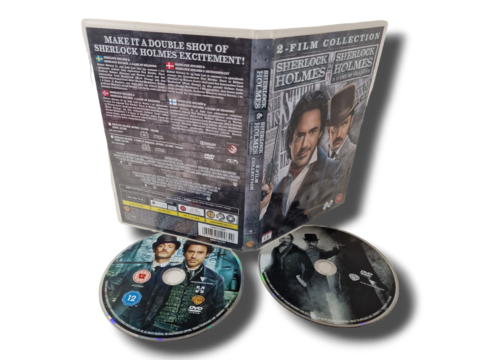 DVD -elokuva (Sherlock Holmes & Sherlock Holmes A Game Of Shadows) K12