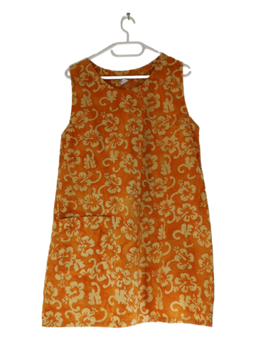 Naisten hihaton mekko, koko S, ( tekstiilimuotoilija Sirpa Hiltunen)