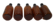 Viisi apteekkipulloa (20 cm)