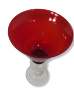 Punainen lasi / malja (Pentik, korkeus 21 cm)