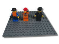Kolme Lego figuuria