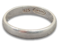 Hopeinen sormus 17 mm (925)