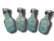Neljä vanhaa pulloa (posliininen patenttikorkki)