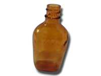 Pieni ruskea AV pullo (15 cm)