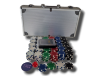 Pokerimerkit ja salkku (300 kpl)