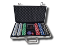 Pokerimerkit ja salkku (300 kpl)