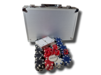 Pokerimerkit ja salkku (200 kpl)
