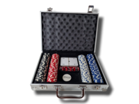 Pokerimerkit ja salkku (200 kpl)