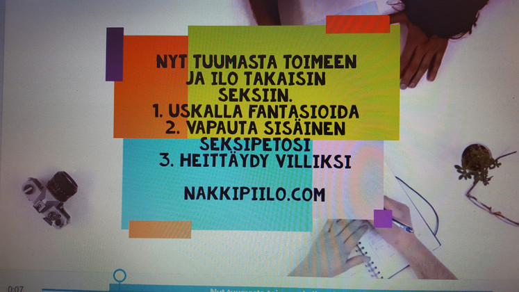 Seksi ei suunnittelemalla aina parane