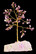Amethyst Gemstone Tree 80 kiveä - Rautalankapuu jossa on ametistikiviä