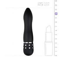 Mini vibrator Twisted strassein koristeltu vibraattori