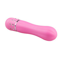Mini vibrator Lined strassein koristeltu vibraattori