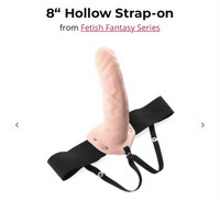 Pegging - Hollow strapon8”-penispiilo joka mahdollista penetraation