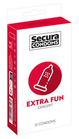 Secura Condoms - Extra Fun nystylliset nautintoa lisäävät kondomit