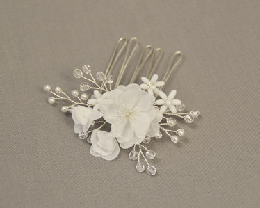 Fleur hiuskampa, vaalea ivory