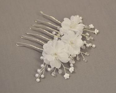 Springblooms hiuskampa, vaalea ivory