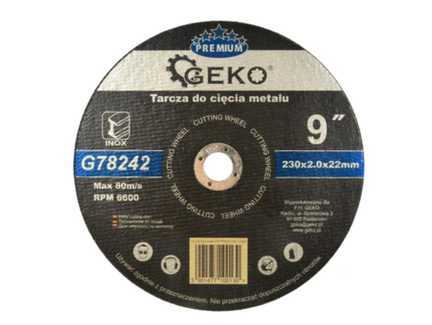 GEKO Premium 230x2x22,2mm katkaisulaikka, 10 KPL PAKKAUS
