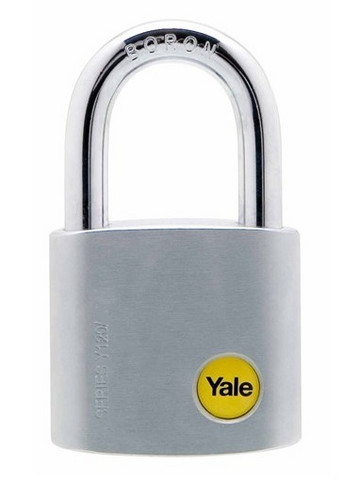 Yale kromattu messinkiriippulukko 60mm