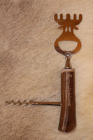 Bottle Cap Opener Moose with Corkscrew