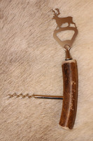 Bottle Cap Opener Reindeer II with Corkscrew