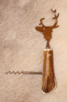 Bottle Cap Opener Reindeer with Corkscrew