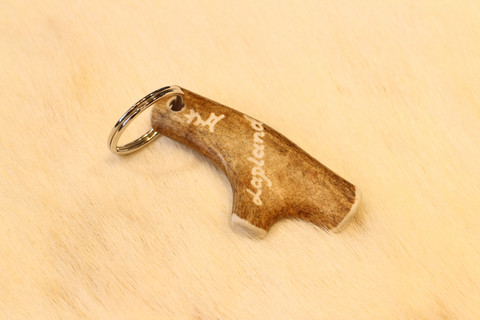 Two-edged Reindeer Horn Key Ring
