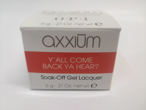 Axxium Soak-Off Gel Y'all Come Back Ya Hear?  6g