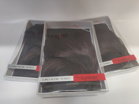 Hair Contrast - Ponytail Dark Brown