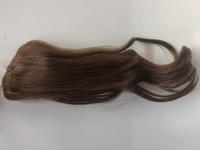 Hair Contrast - Ponytail - Brown - Curly