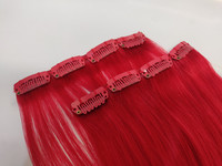 Hair Contrast - Aitohius Klipsipidennys - Red