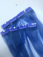 Hair Contrast - Aitohius Klipsipidennys - Blue