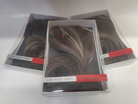 Hair Contrast - Ponytail Dark Brown With Highlights