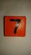 Numerolaatta kaulapantaan - numero 7 (10kpl)