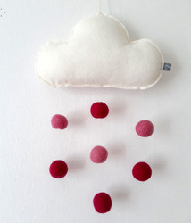 Pilvimobile, fuksia/kanerva