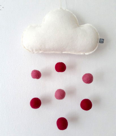 Pilvimobile, fuksia/kanerva