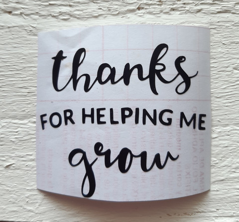 Thanks for helping me grow -tarra (2kpl)