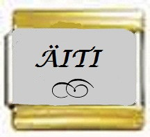 ÄITI,  kullanväriset reunat
