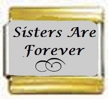 Sisters are forever,  kullanväriset reunat