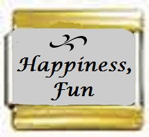 Happiness, Fun kullanväriset reunat