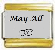 May All, kullanväriset reunat