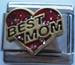 Best mom, punainen glitterpalakoru