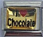 I love Chocolate, kullanvärinen tausta
