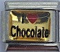 I love Chocolate, kullanvärinen tausta