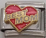 Best Mom, vaaleanpunainen sydän