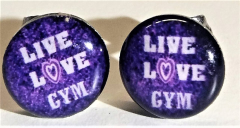 Kirurginteräskorvakorut Live Love Gym