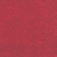 SERVETTI, PUNAINEN BORDEAUX 25X25 CM.