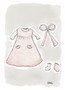 KORTTI, mekko pienelle tytölle, 2-osainen